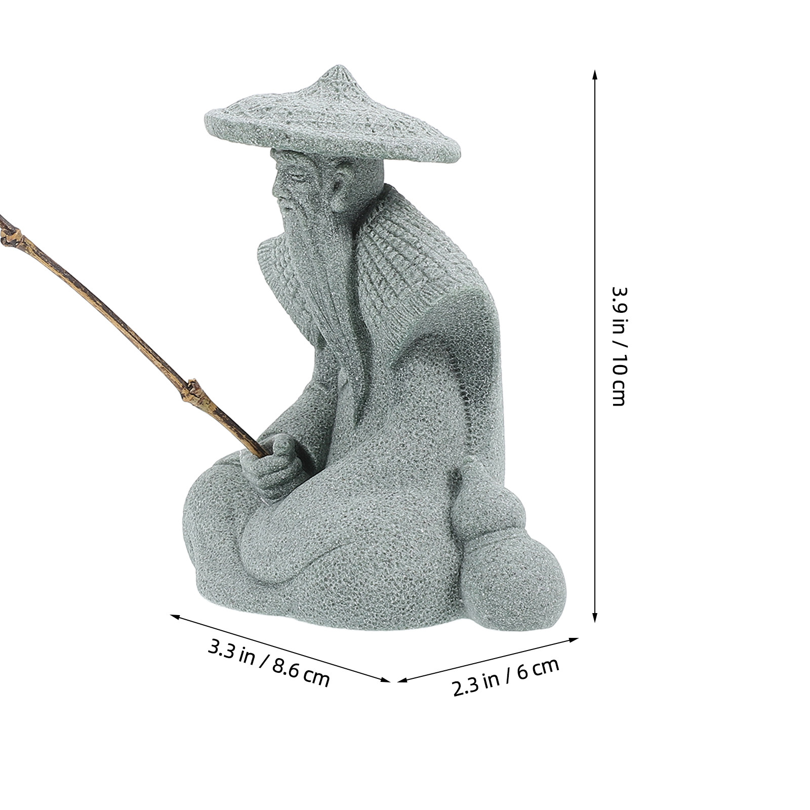 Pequena Estátua de Pescador em - Bonsai Garden Indoor avaliação e preço